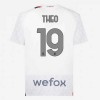 Camiseta de fútbol AC Milan Theo 19 2ª equipación 2023-24 Camiseta de fútbol AC Milan Theo 19 2ª equipación 2023-24